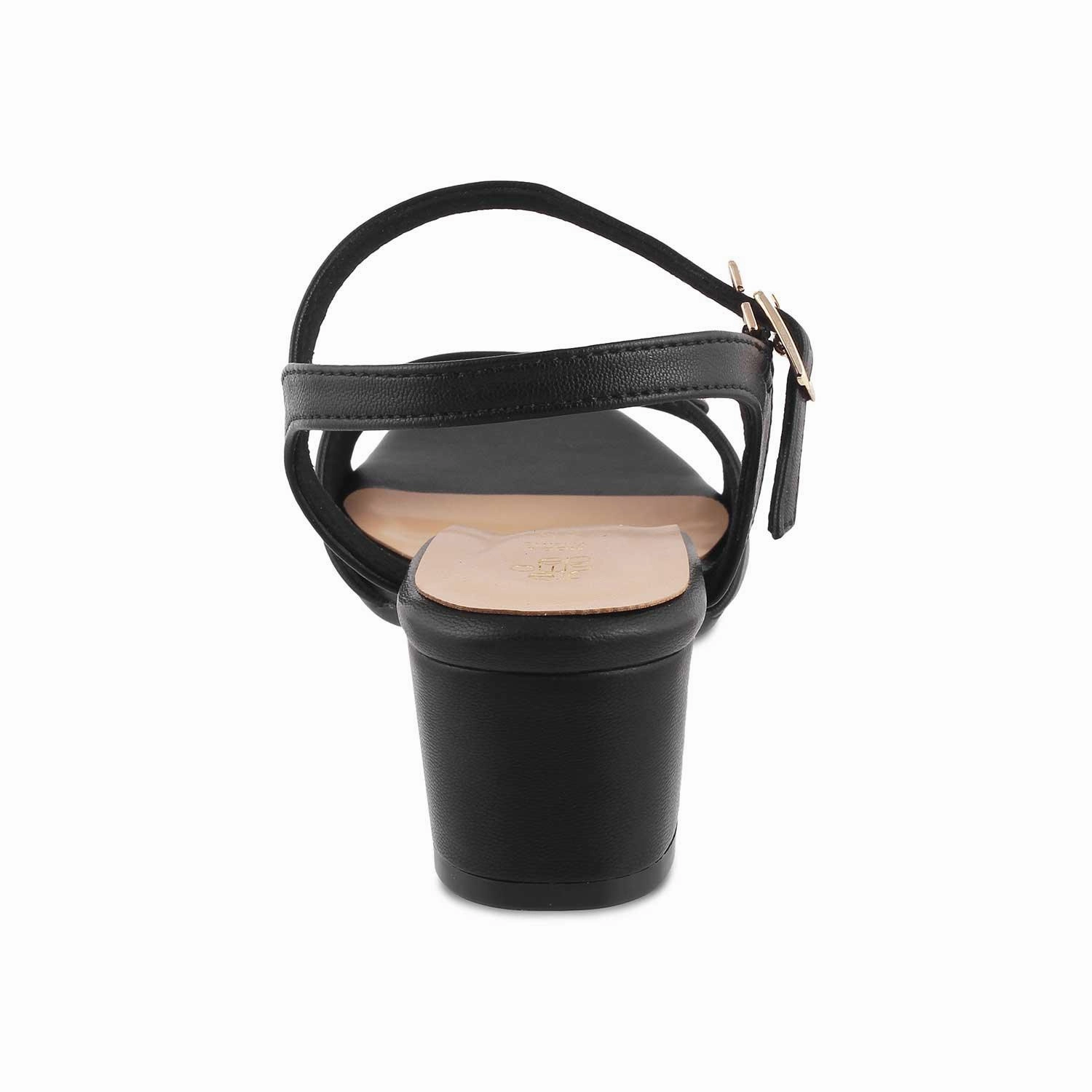 The Maui Black Women's Dress Block Heel Sandals Tresmode 2 Inch Block Heel Sandals