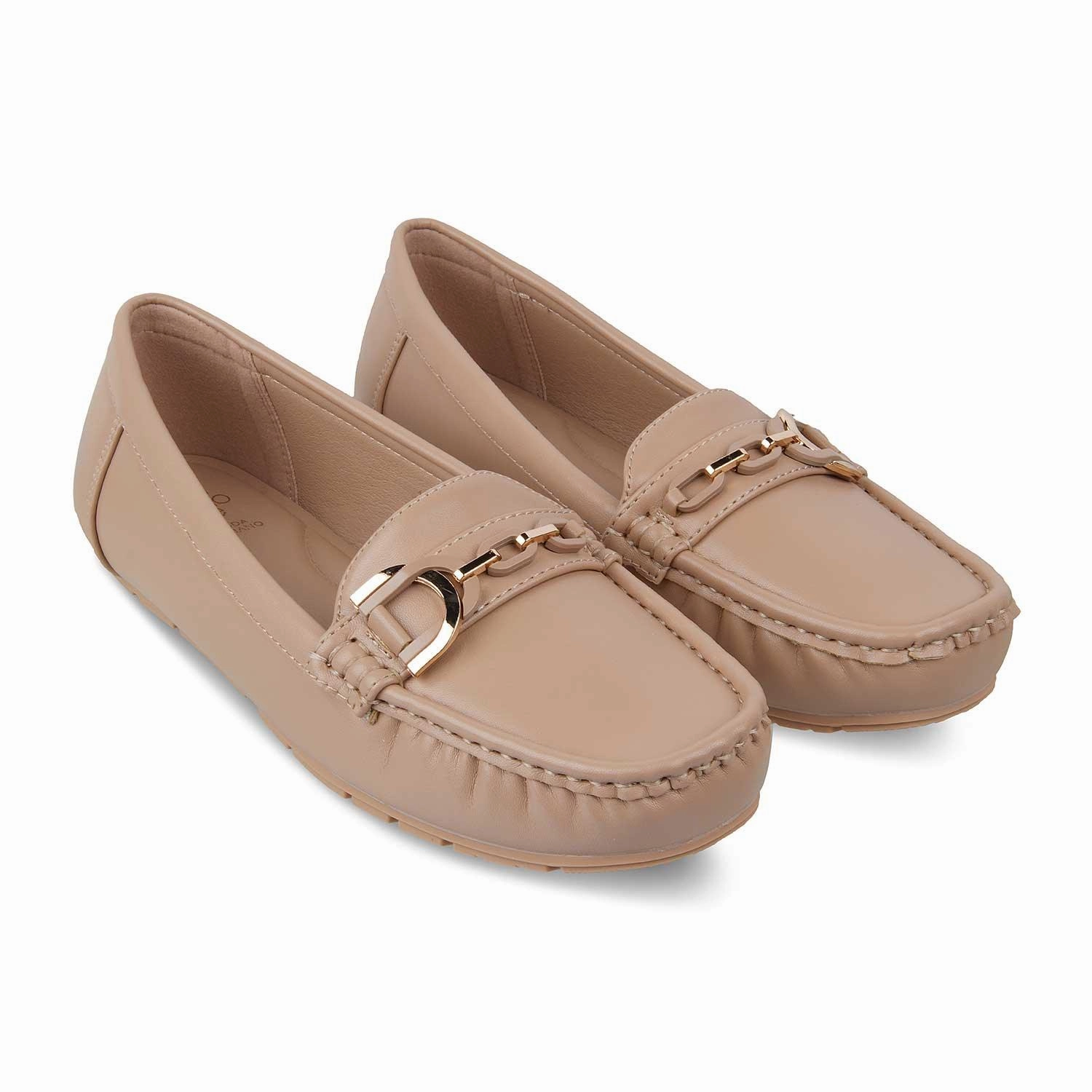 The Miko Beige Women's Dress Loafers Tresmode Oxford Shoes Loafers