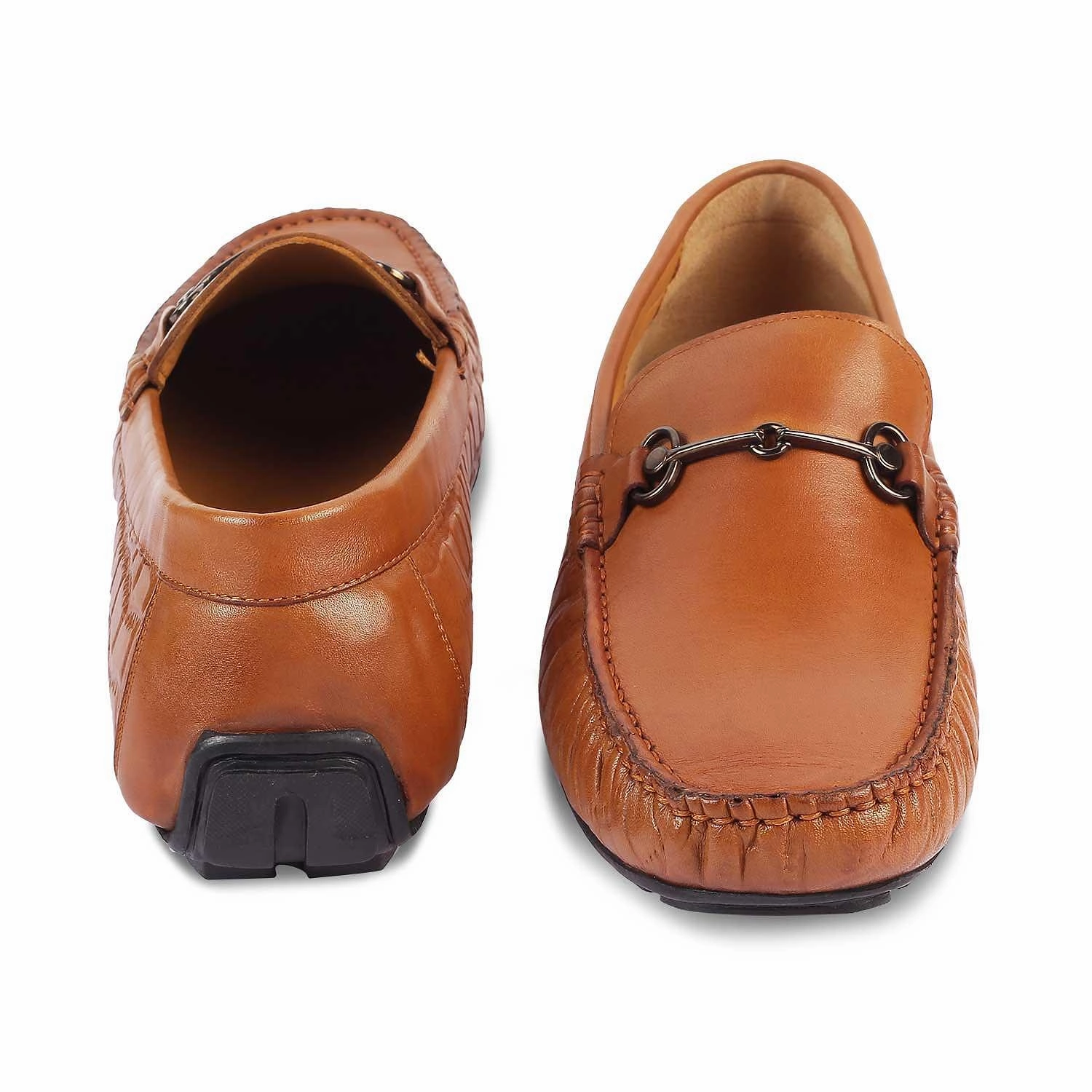 The Port Tan Men's Leather Driving Loafers Tresmode Approved Loafers