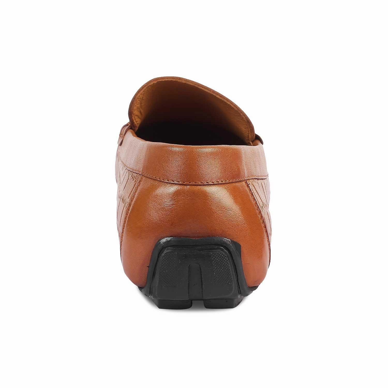 Adelante Loafers The Port Tan Men's Leather Driving Loafers Tresmode