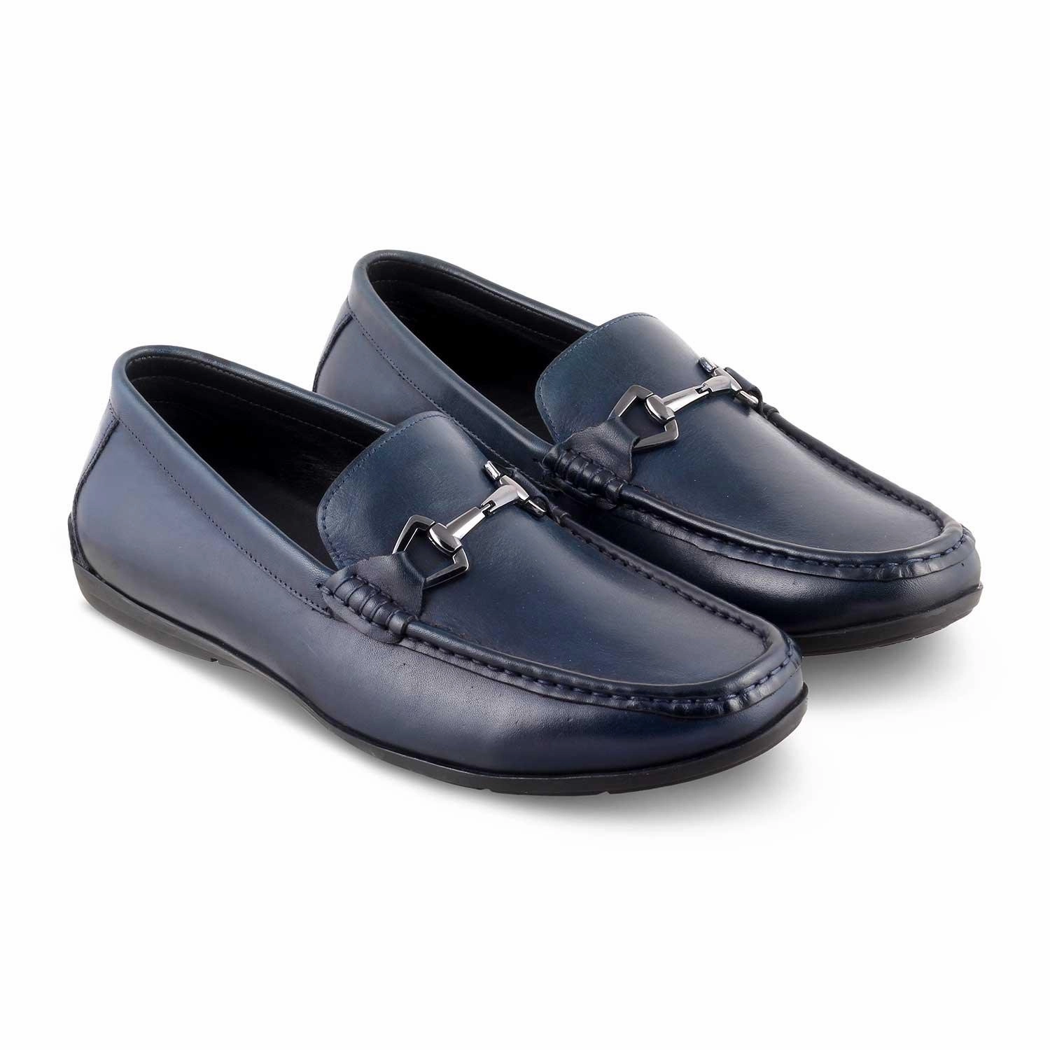 The Rhodes Blue Men's Leather Driving Loafers Tresmode Madewell Loafers