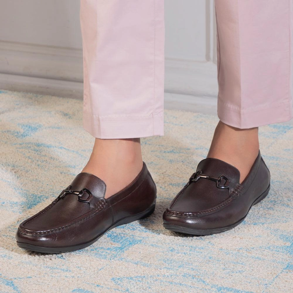 Shop Platform Loafers On Sale The Rhodes Brown Men's Leather Driving Loafers Tresmode