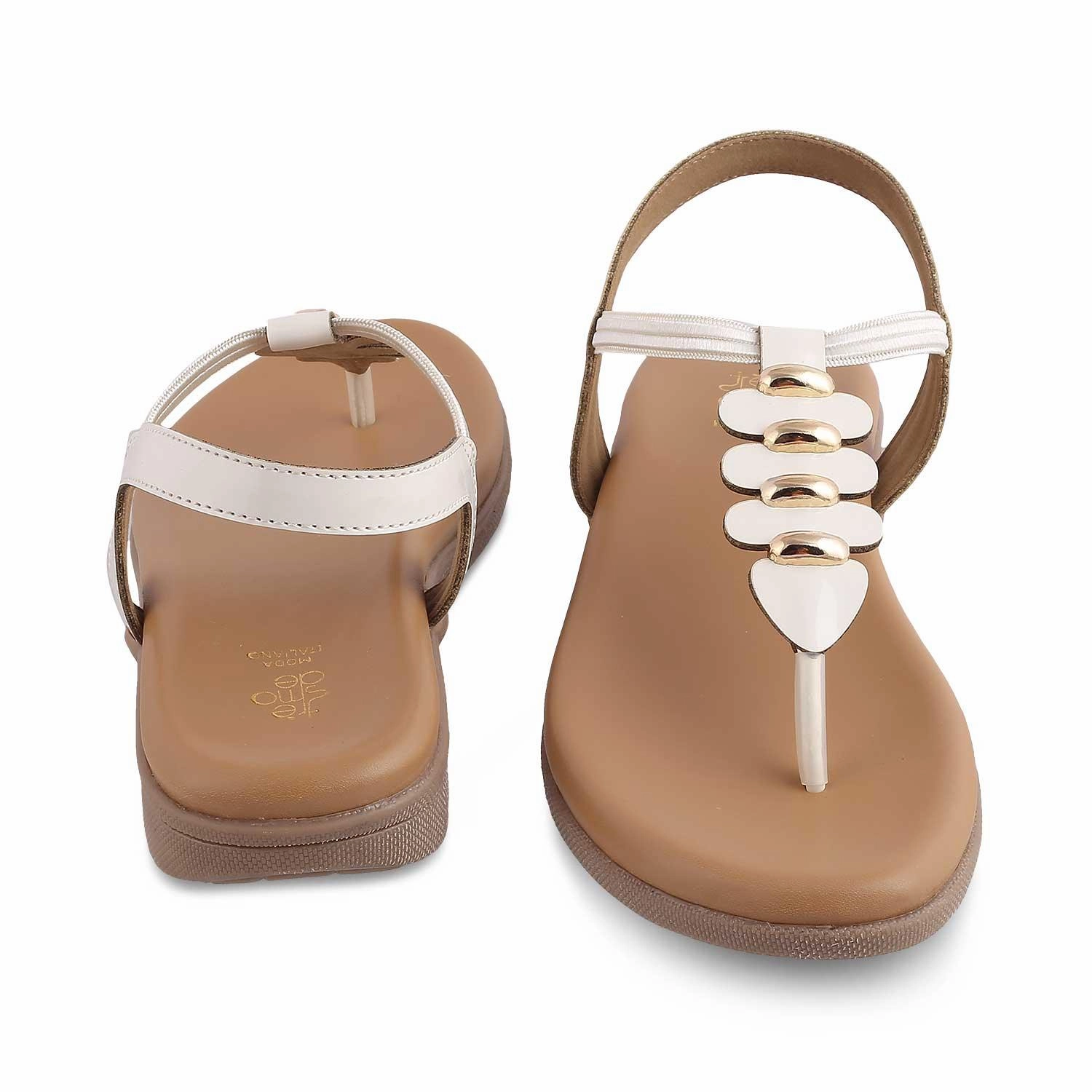 The Velencia White Women's Casual Flats Tresmode Flat Cocktail Shoes