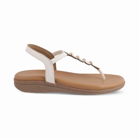 The Velencia White Women's Casual Flats Tresmode Best Shoe For Plantar Fasciitis And Flat Feet