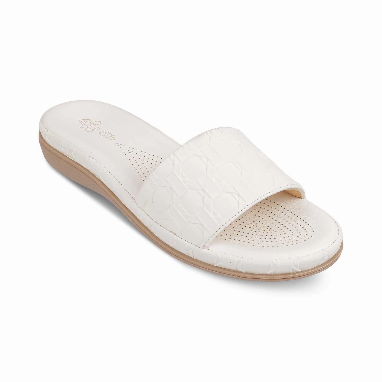 The Vienna White Women's Casual Flats Tresmode Flat Hoco Shoes