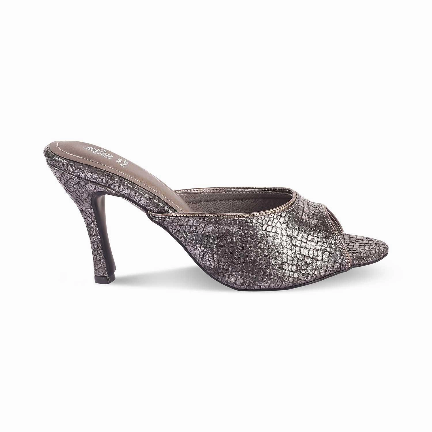 The Viktorika Pewter Women's Dress Heel Sandals Tresmode Beach High Heel Sandals