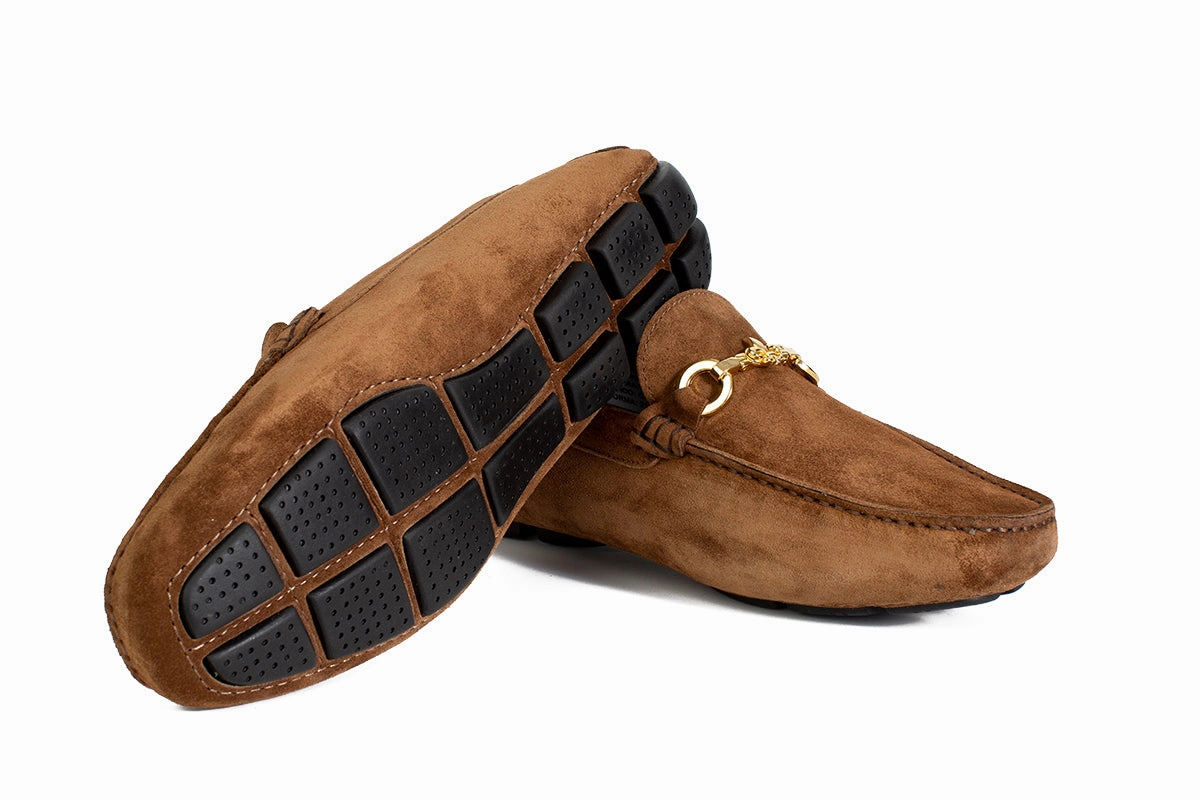 The Woods Bit Driving Loafer - Martora Suede Suede Loafers Summer