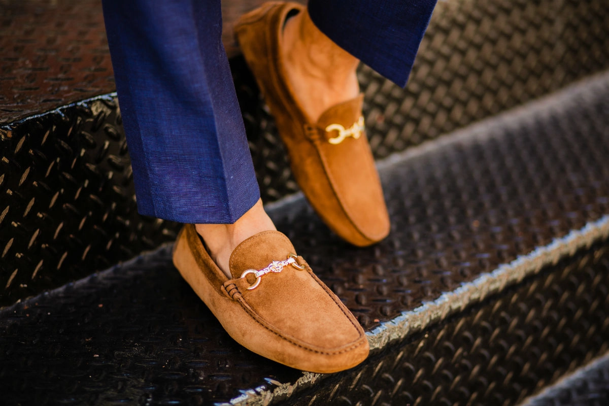The Woods Bit Driving Loafer - Martora Suede Aldo Loafers