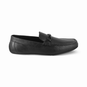 The Yoti Black Men's Leather Driving Loafers Tresmode Beige Loafers Suede