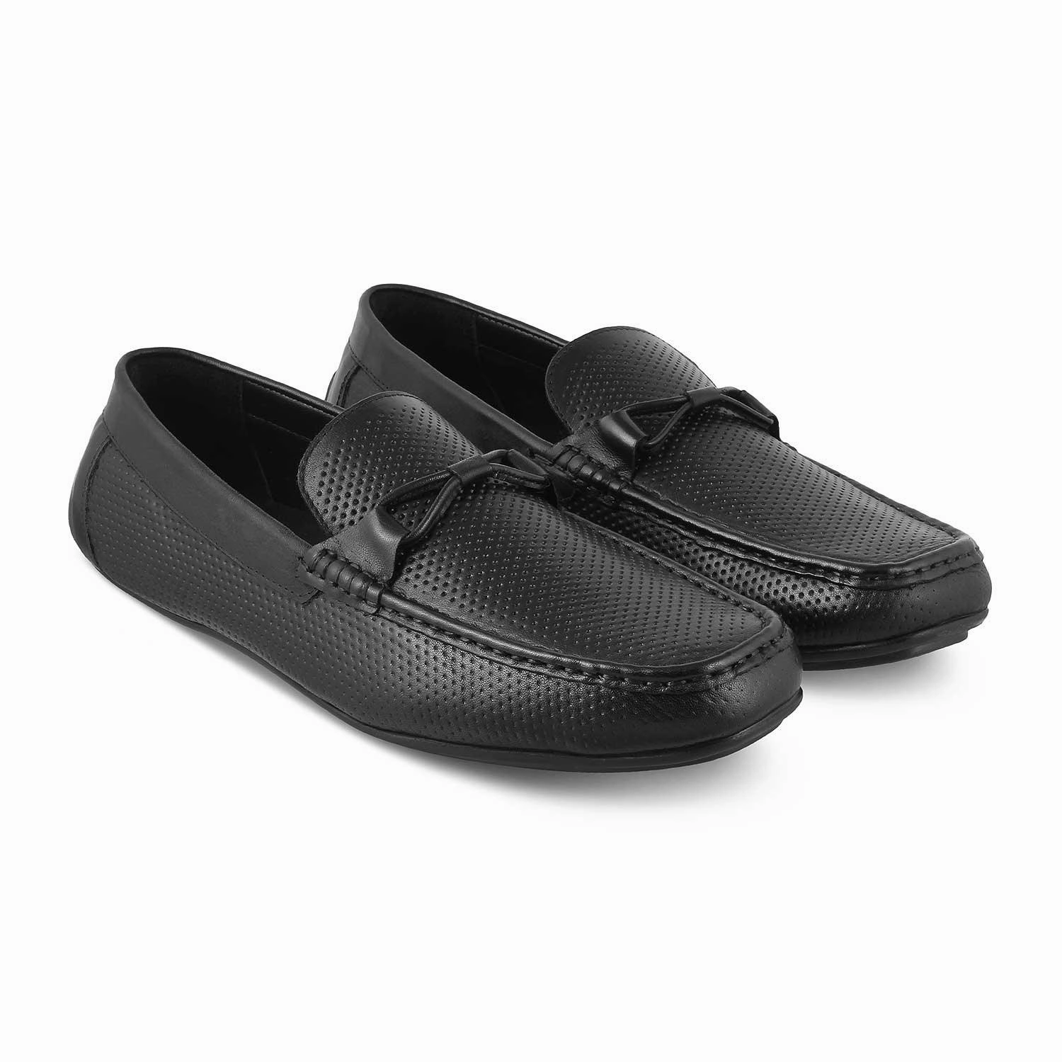 Lug Sole Platform Loafers The Yoti Black Men's Leather Driving Loafers Tresmode