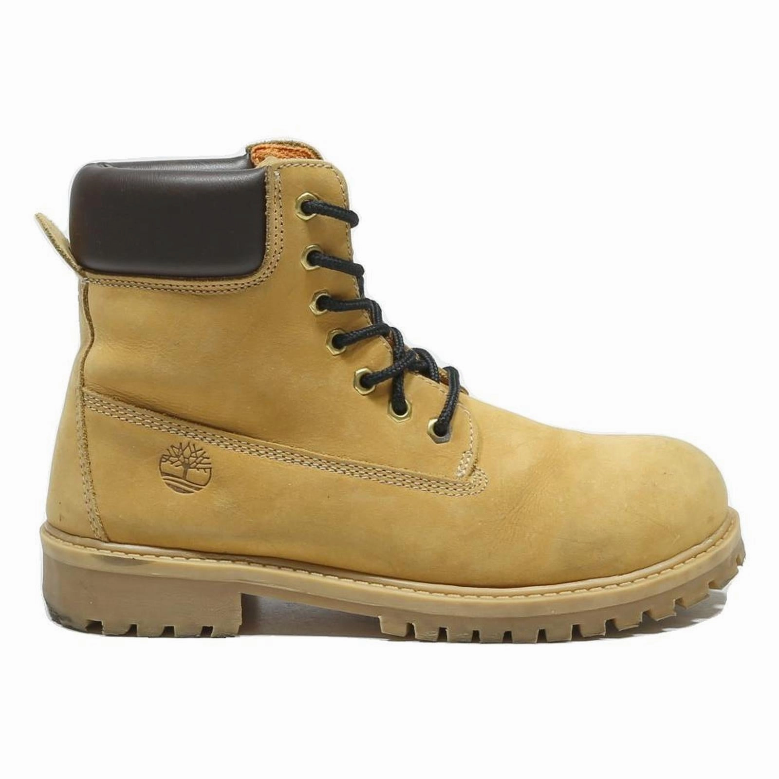 TIMBERLAND Classic Womens Yellow Leather Ankle Boots UK 5 Rugged Durable Wide Calf High Knee Boots