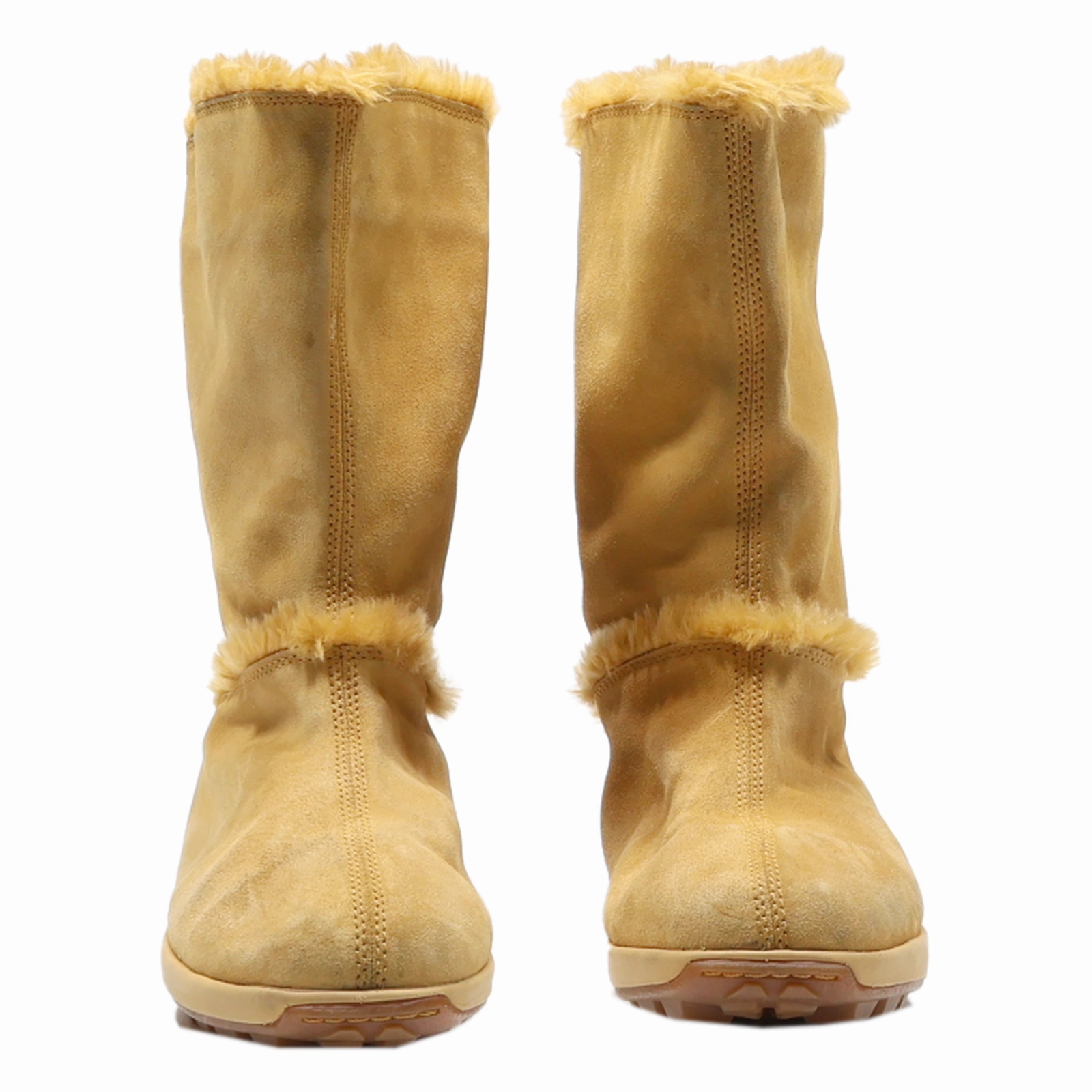 Snow Riding Boots TIMBERLAND Snow Boots Brown Leather Womens UK 9