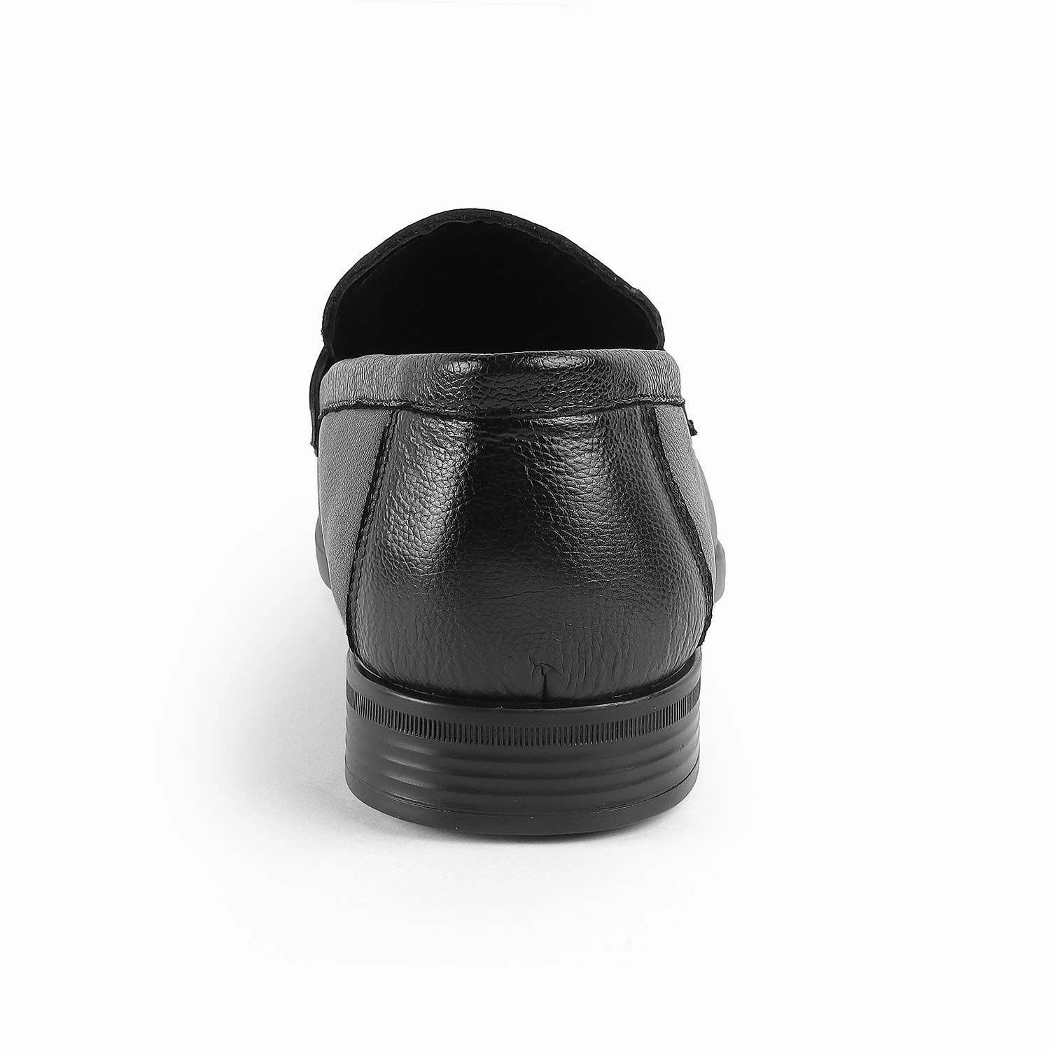 Tresmode Yesi Black Men's Leather Penny Loafers Pink Suede Loafers