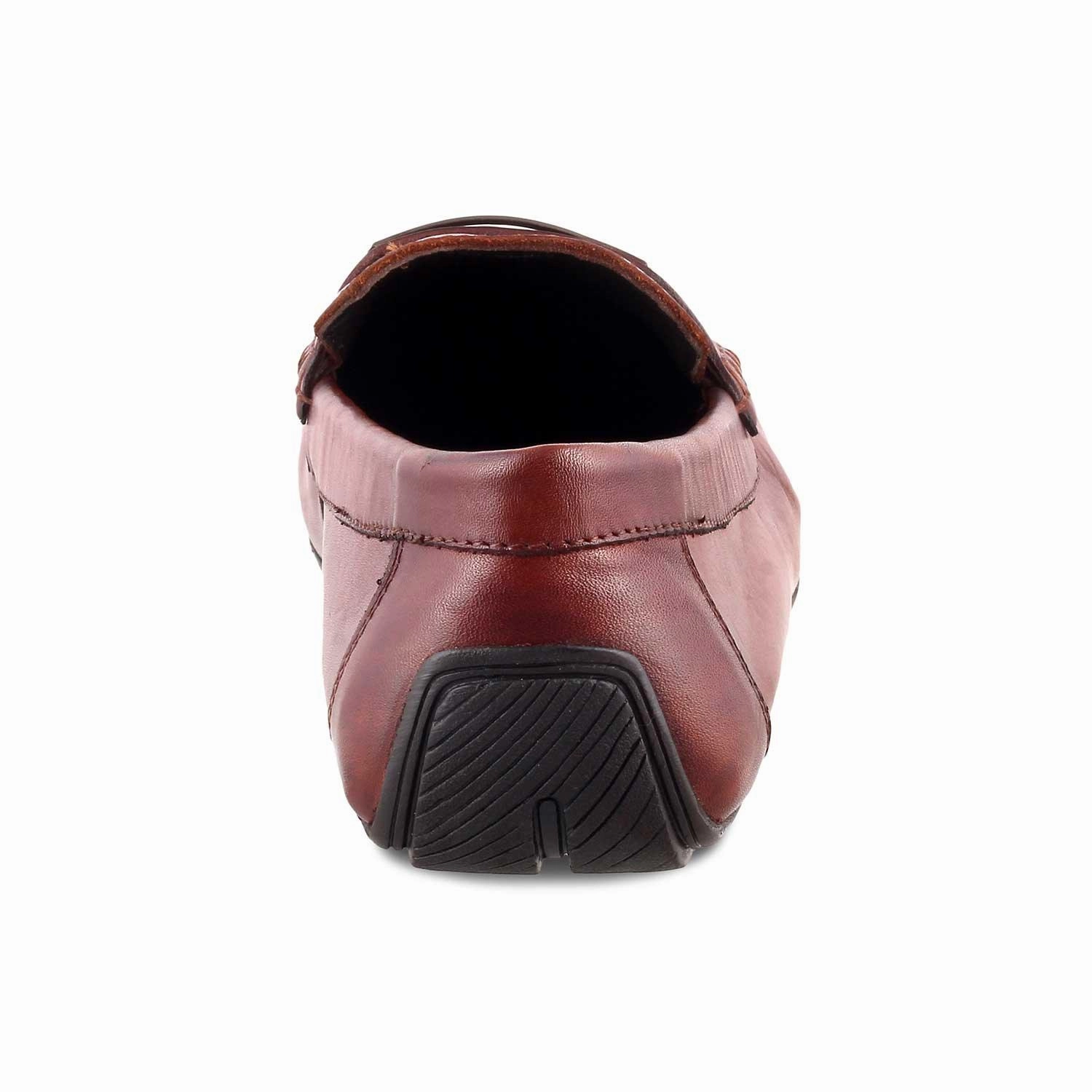 The Yodry Tan Men's Leather Driving Loafers Tresmode Loafers And Pants