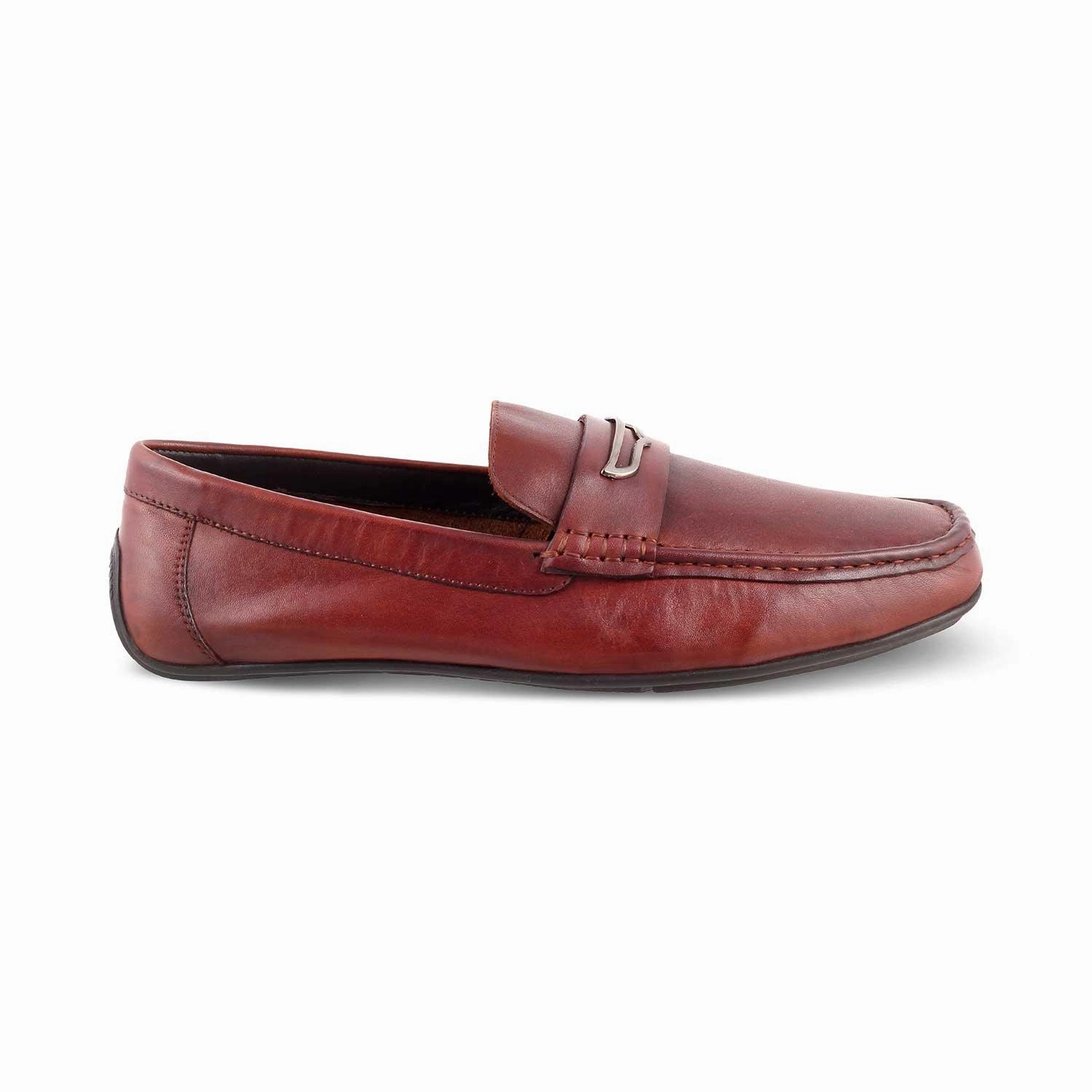 Best Work Loafers The Yodry Tan Men's Leather Driving Loafers Tresmode