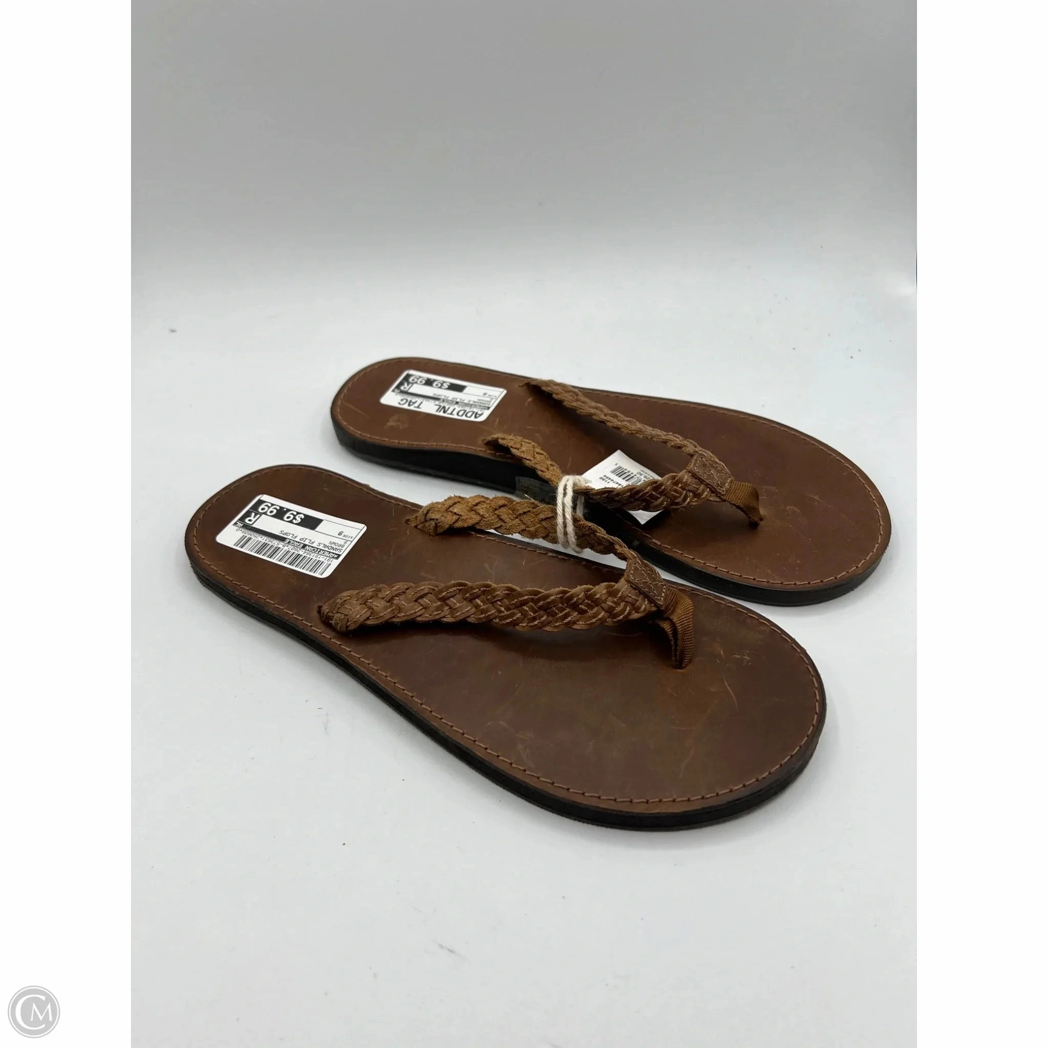 Sandals Flip Flops By American Eagle In Brown, Size: 9 Flip Flops Rose Gold