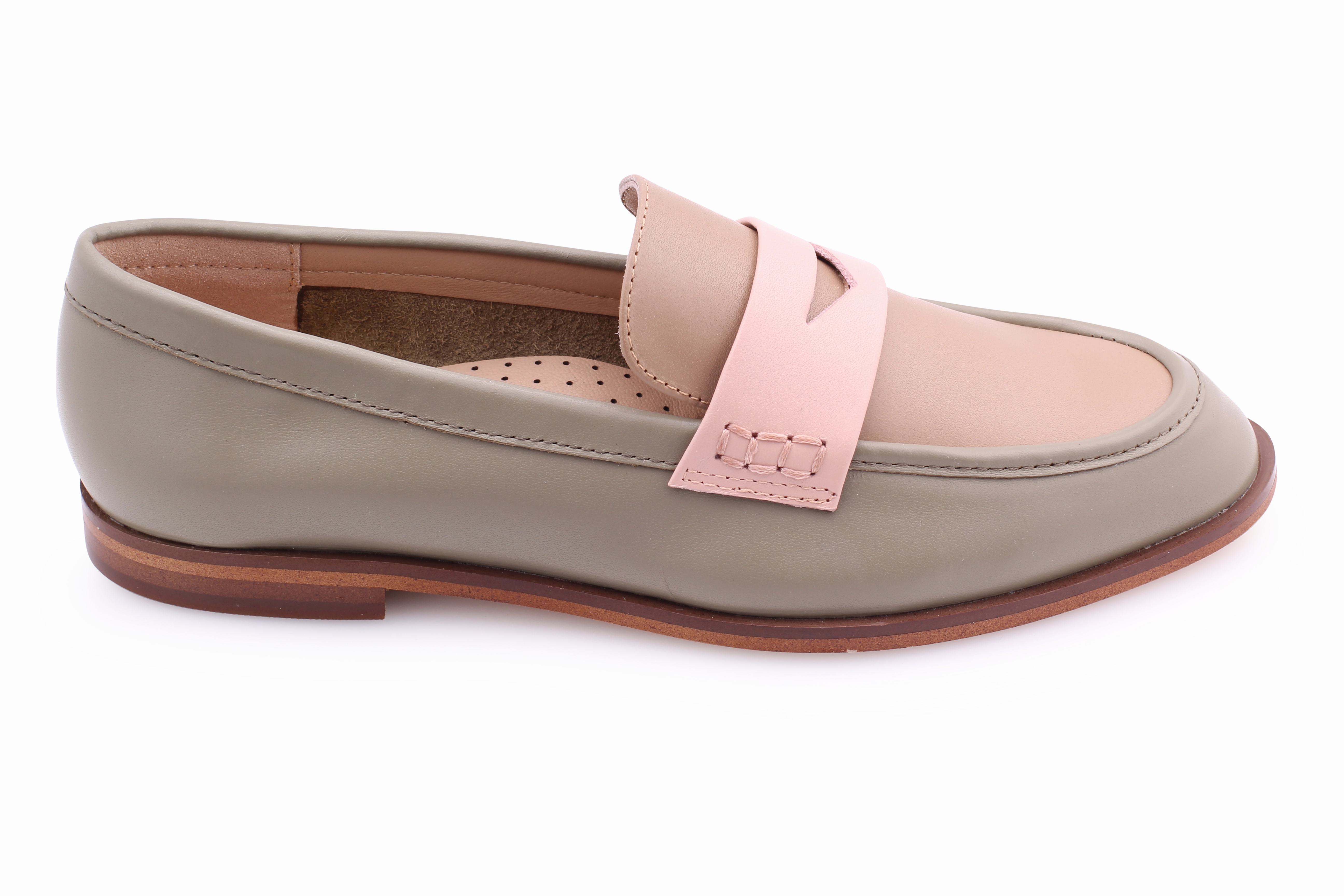 Ruched Loafers In Leather Allora Point Loafer