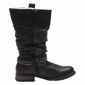 Canadian Army Snow Boots RIEKER Snow Boots Black Synthetic Womens UK 7