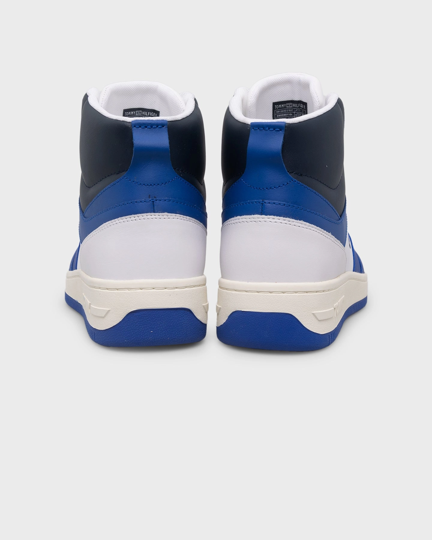 Indoor Basketball Shoes Tommy Jeans Mid Cut Basketball Trainers Ultra Blue