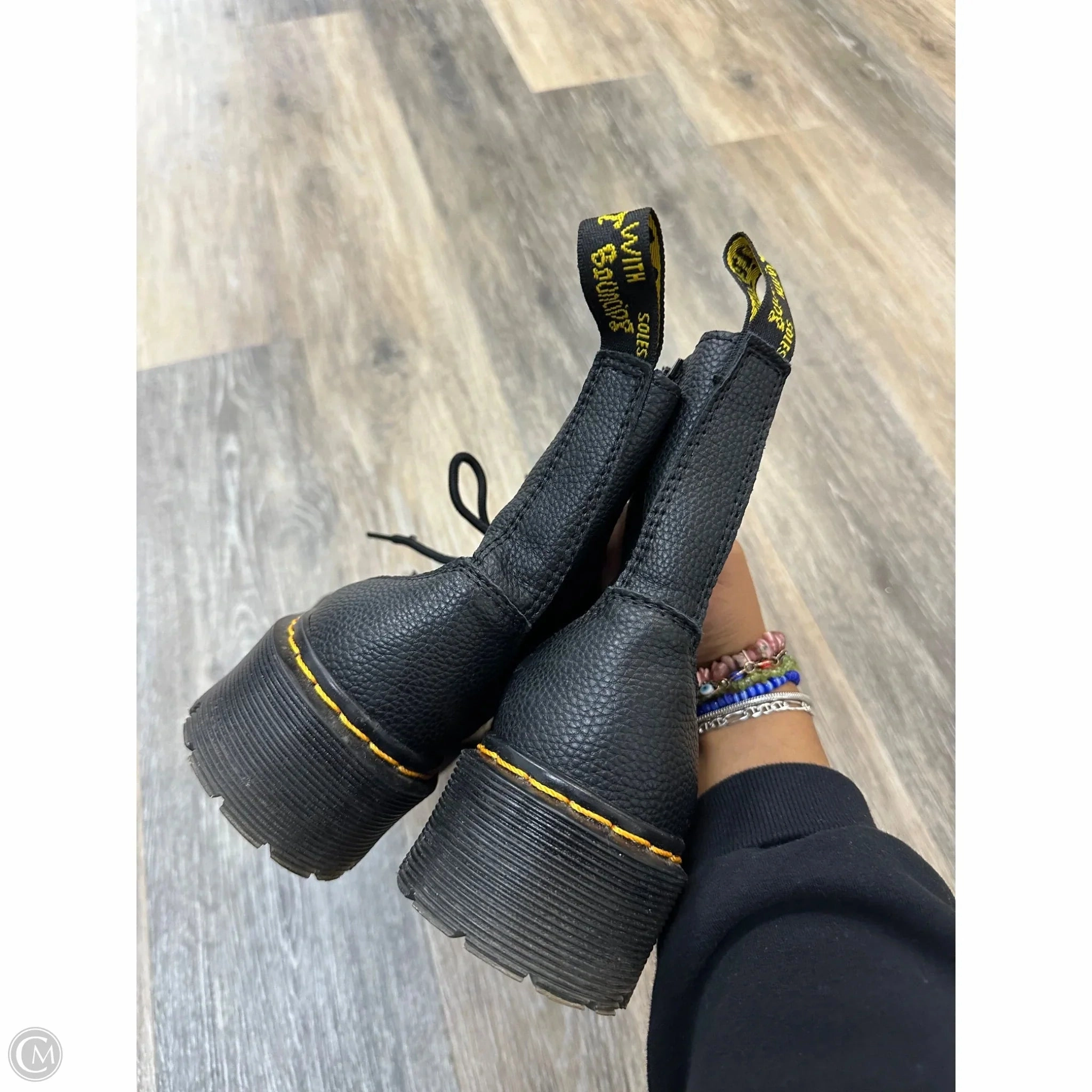 Boots Combat By Dr Martens In Black, Size: 11 Stratton Combat Casual Boots