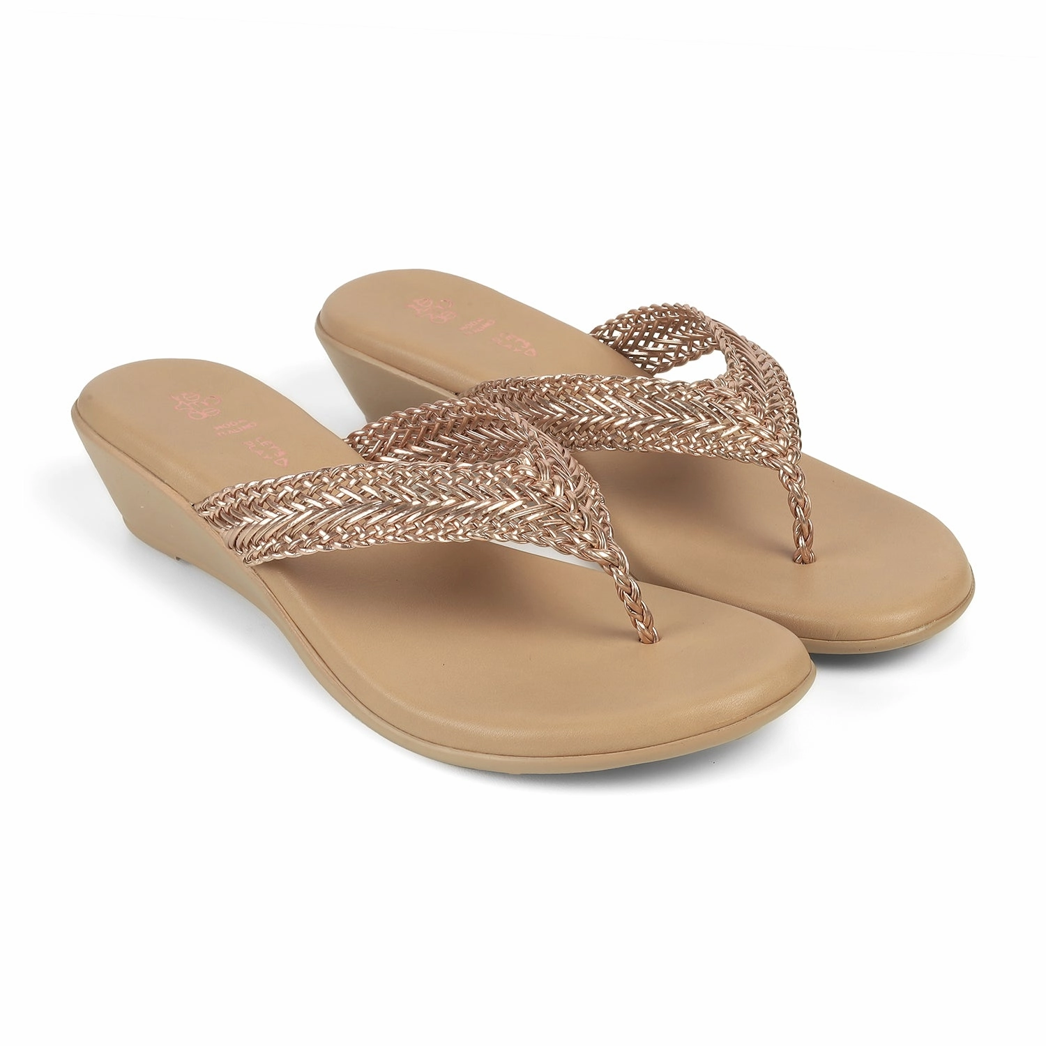 Wedge Heel Ankle Strap Sandals Tresmode Soeve Gold Women's Dress Sandals