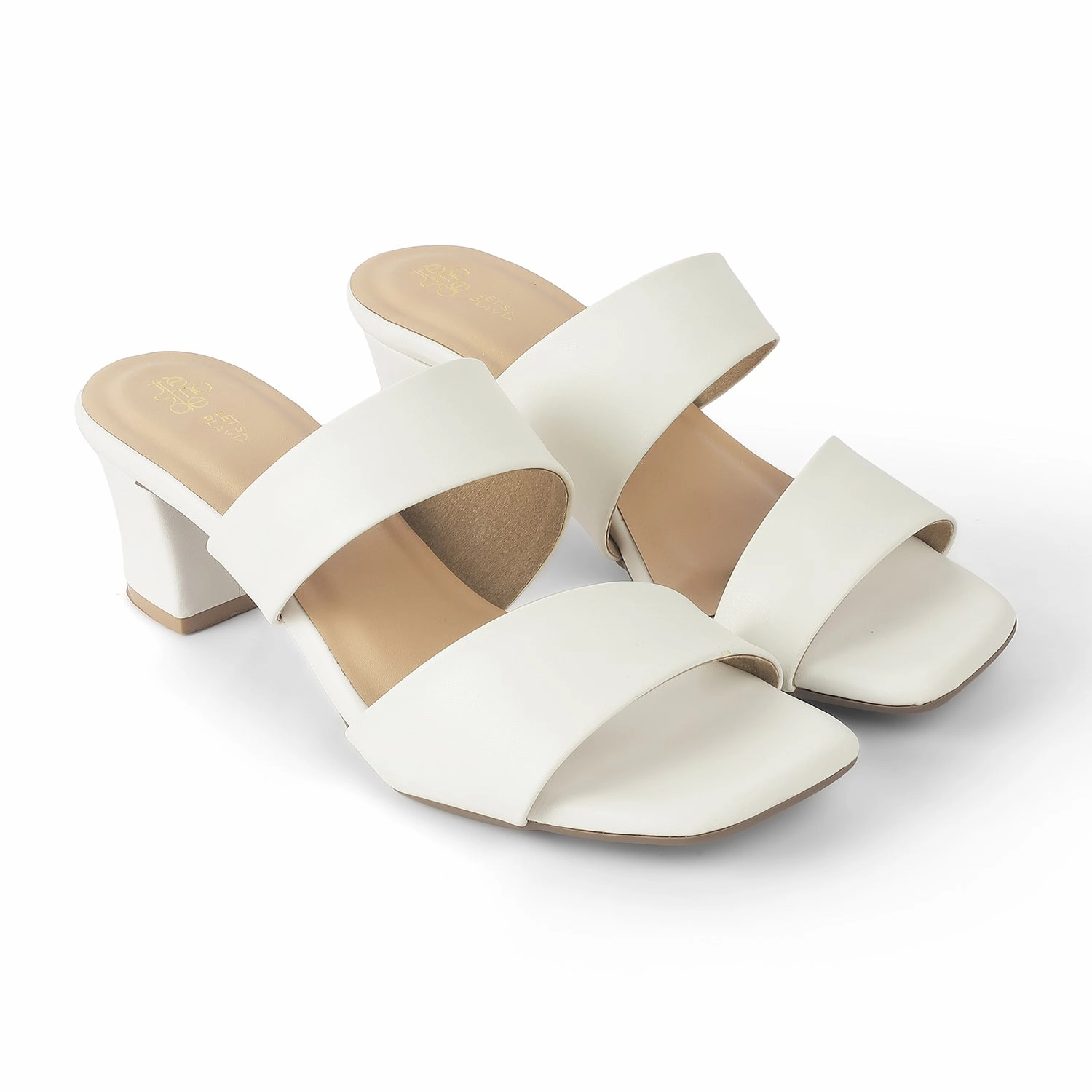 Fashion Sandals Tresmode Dejvice White Women's Casual Block Heel Sandals