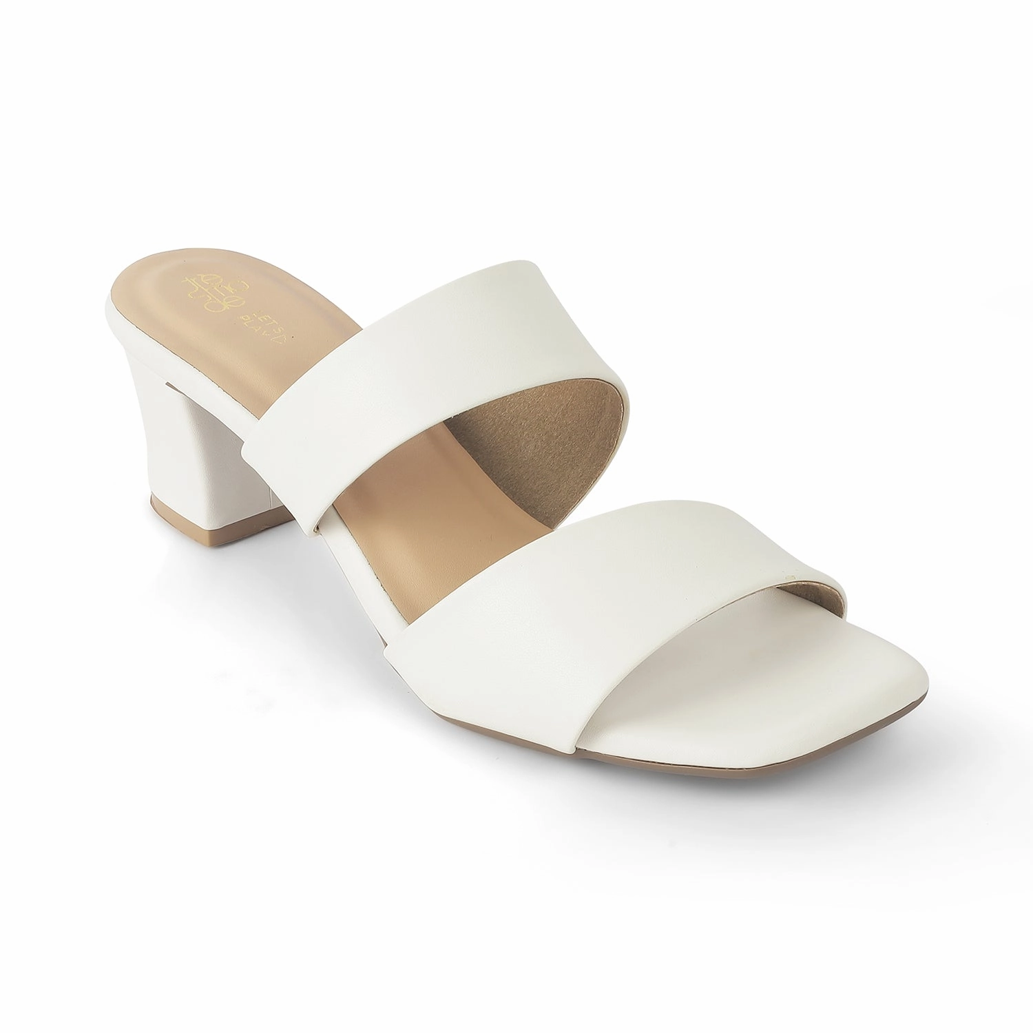 Comfy Dress Sandals Tresmode Dejvice White Women's Casual Block Heel Sandals