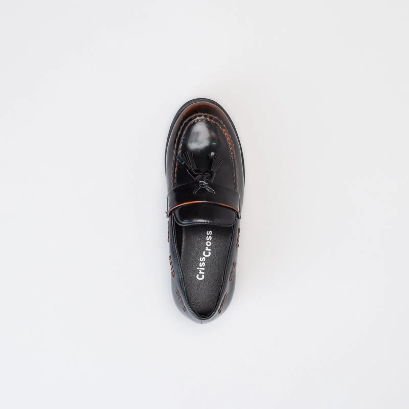 Trendy Slip On Penny Loafers With Heels