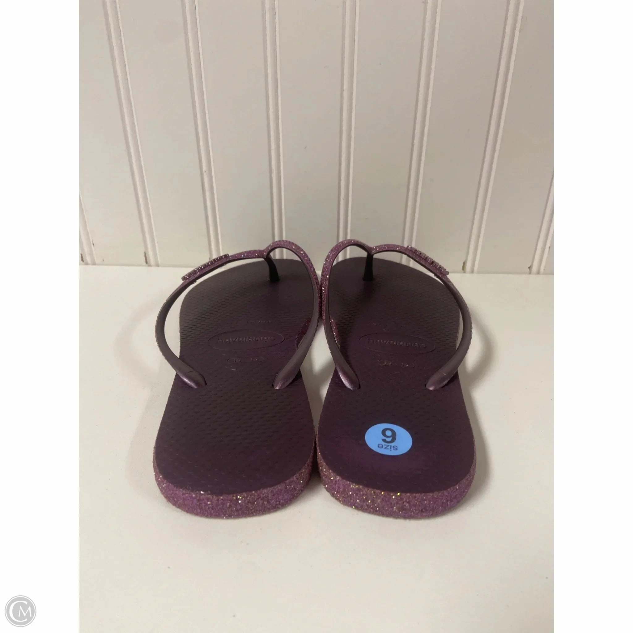 Sandals Flip Flops By Havaianas In Purple, Size: 6 Sand And Shore Flip Flops