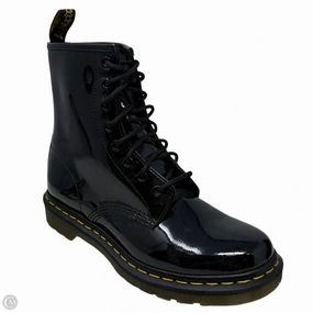 1460 Patent Leather Lace Up Boots By Dr Martens In Black, Size: 9 Hustle Combat Boots