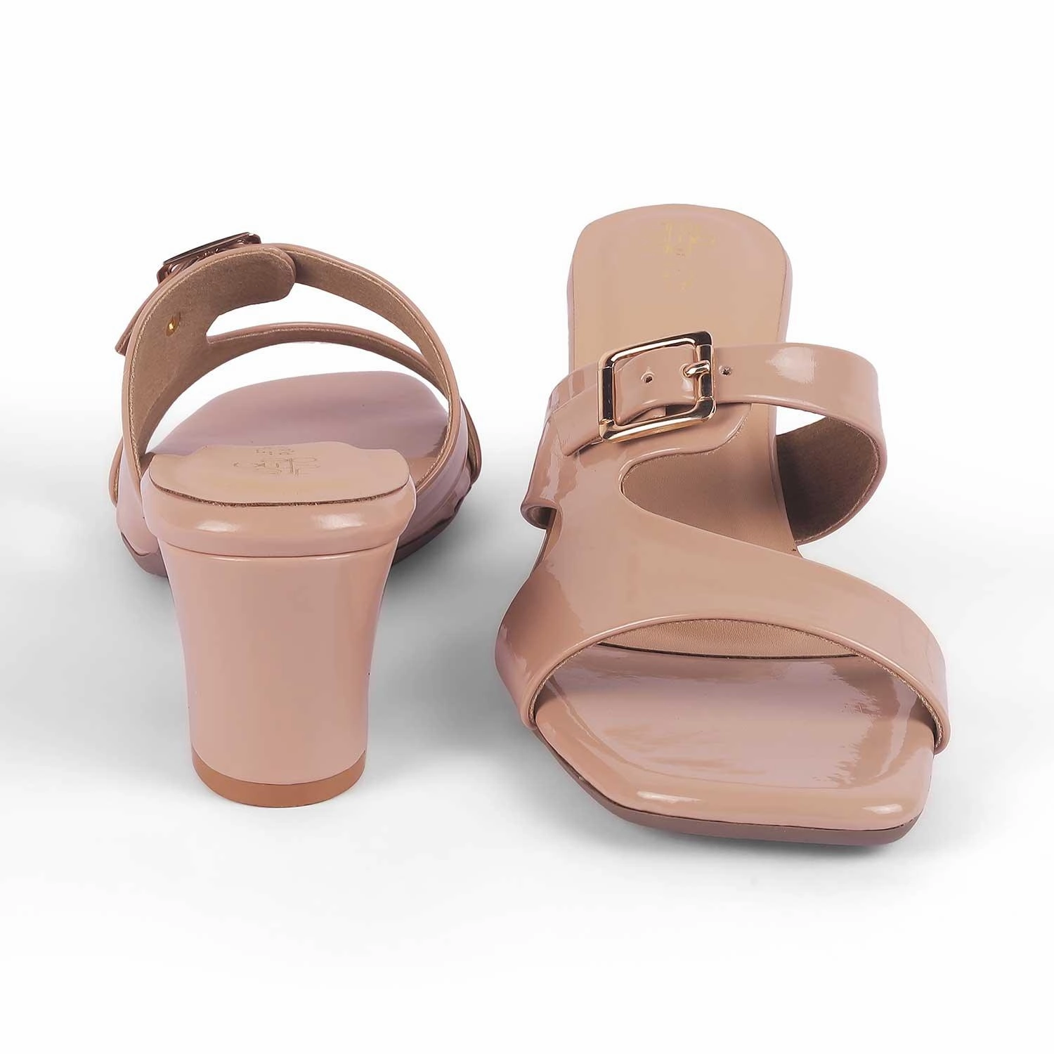 Tresmode Andal Beige Women's Dress Block Heel Sandals Sandals With Best Support