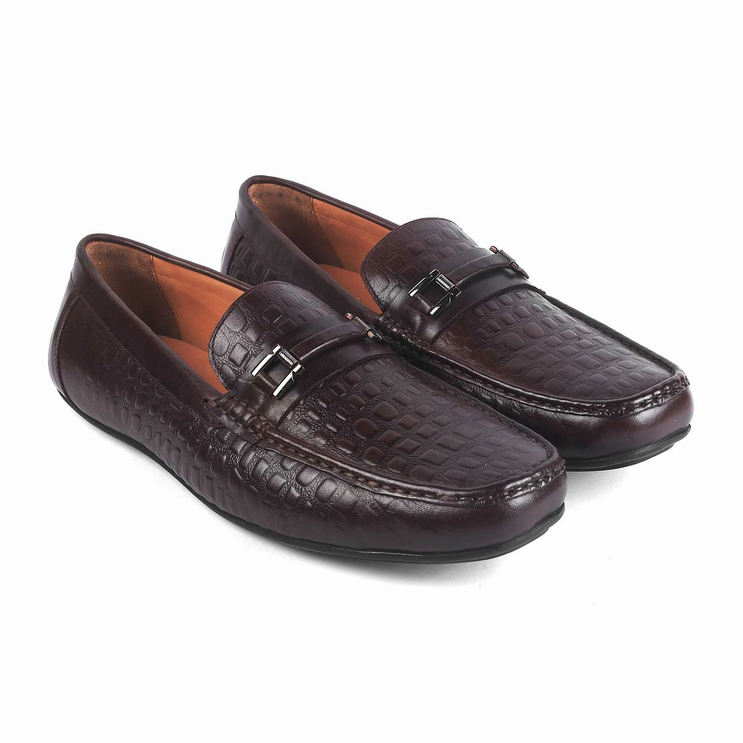 Skechers Memory Foam Loafers Tresmode Camil Brown Men's Leather Driving Loafers