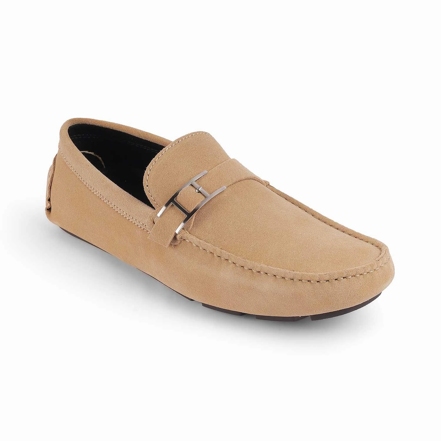 Buy Loafers Tresmode Campin Beige Men's Leather Driving Loafers