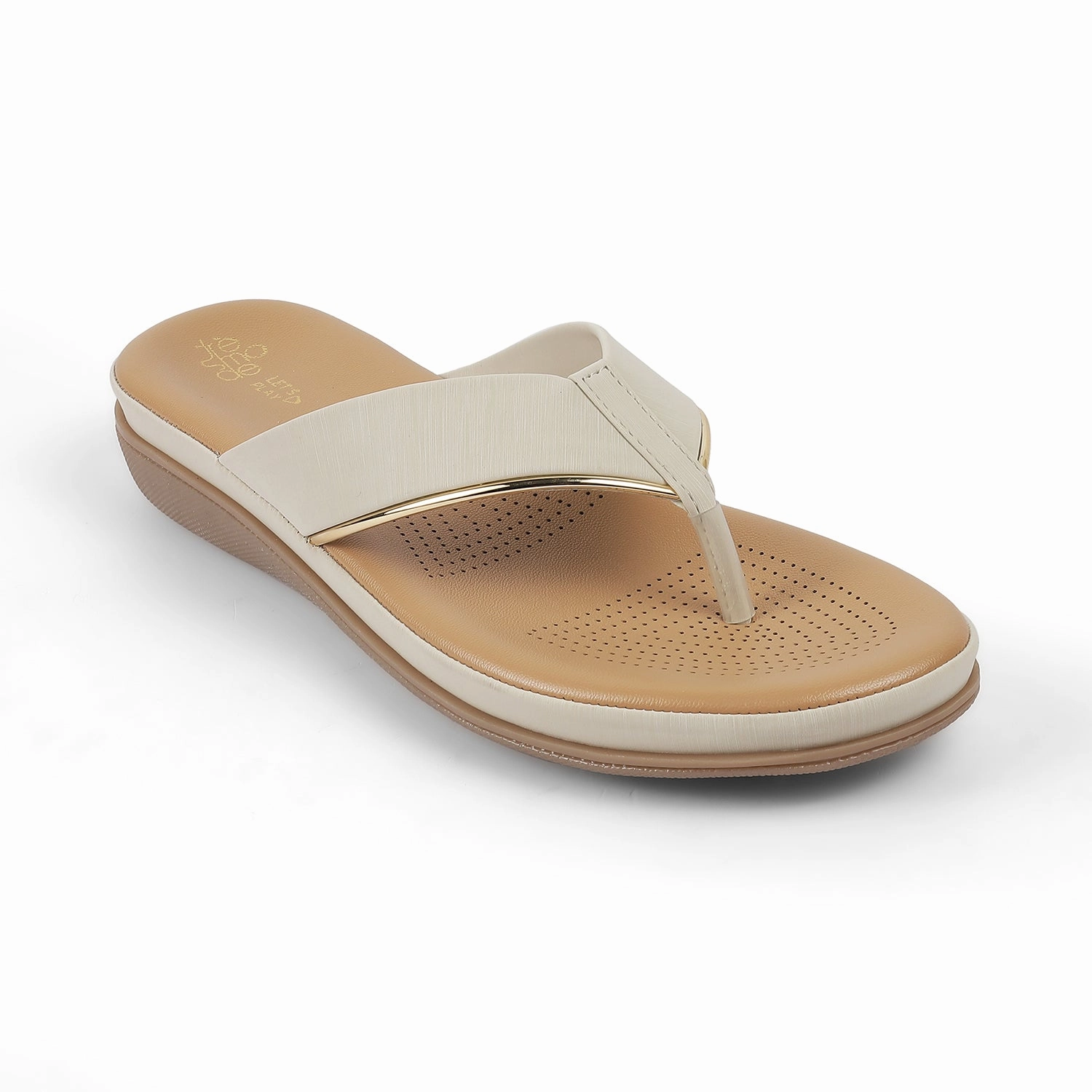 Tresmode Cefro Cream Women's Casual Platform Flats Pointed Shoes Flat