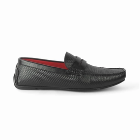 Tresmode Copen Black Men's Leather Penny Driving Loafers Bass Weejuns Loafers