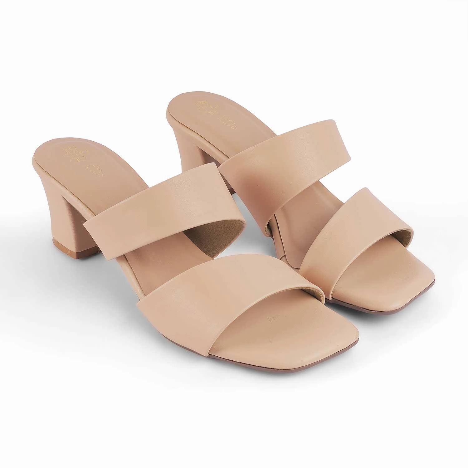 Tresmode Dejvice Beige Women's Casual Block Heel Sandals St. Vincent Sandals