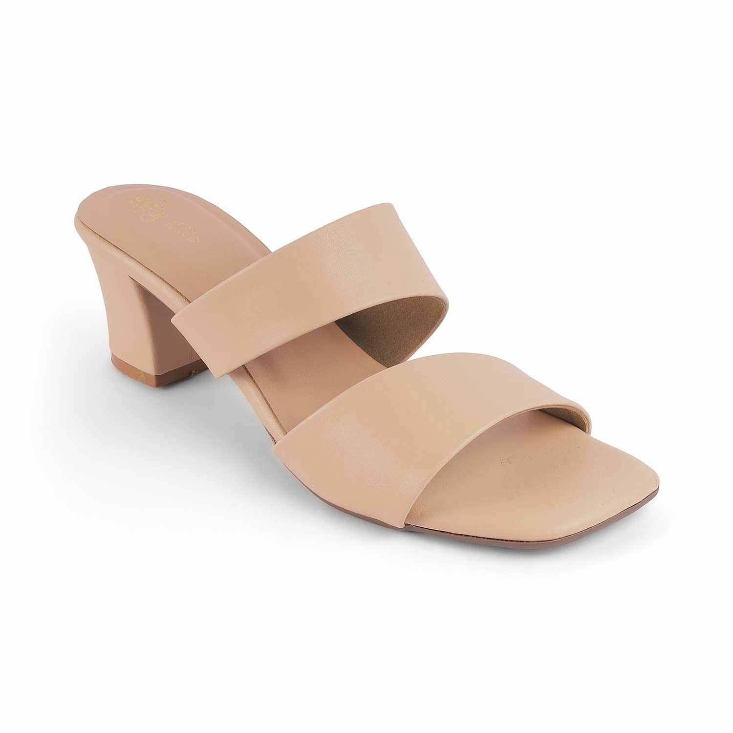 Funky Monkey Sandals Tresmode Dejvice Beige Women's Casual Block Heel Sandals