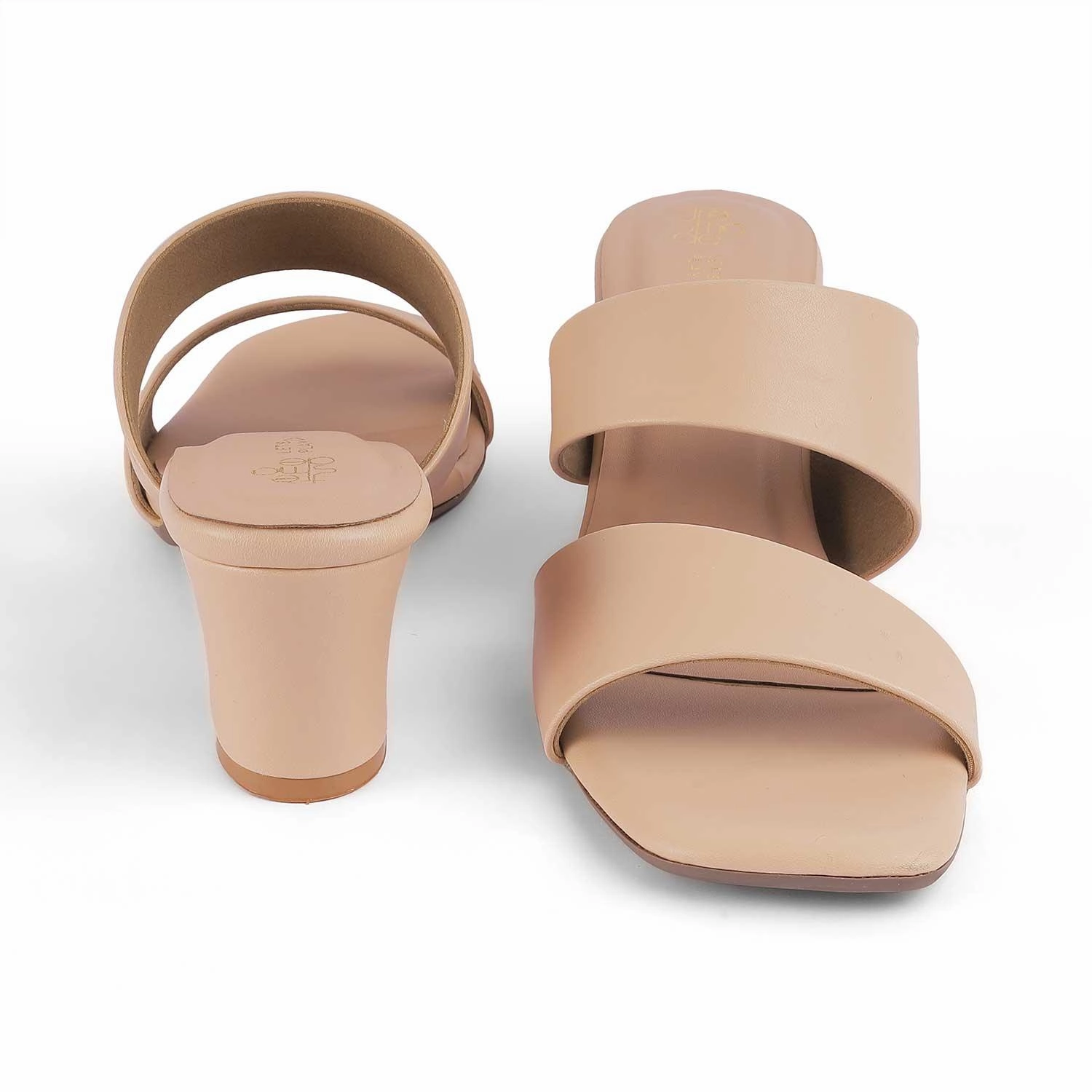 Tresmode Dejvice Beige Women's Casual Block Heel Sandals H Sandals