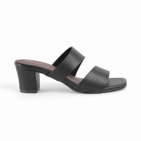 Emerald Bay Sandals Resort Tresmode Dejvice Black Women's Casual Block Heel Sandals