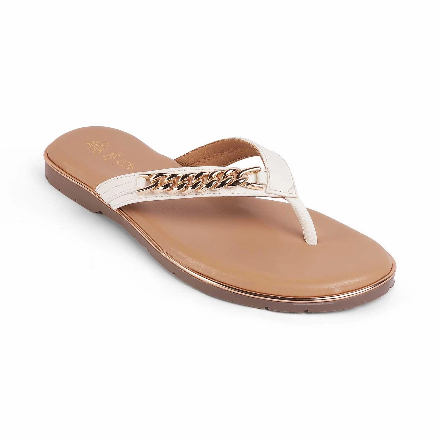 Dancing Shoes Tresmode Flachain White Women's Dress Flats