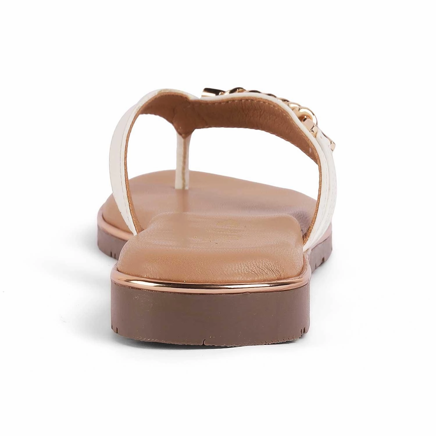 Tresmode Flachain White Women's Dress Flats Shoes Dresses Flat