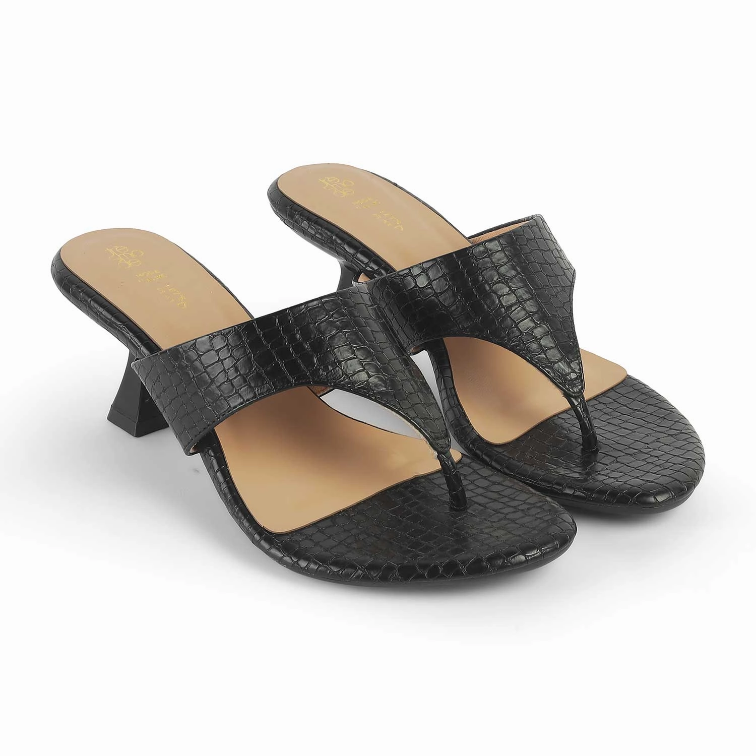 Tresmode Helene Black Women's Dress Heel Sandals Sandals Sale