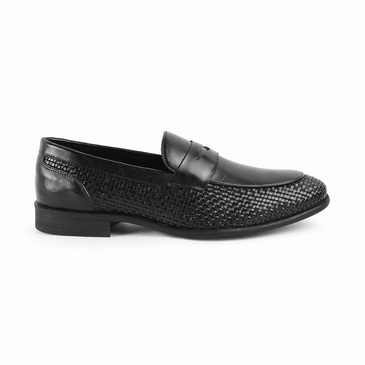 Loafers Leather Tresmode Jim Black Men's Leather Penny Loafers