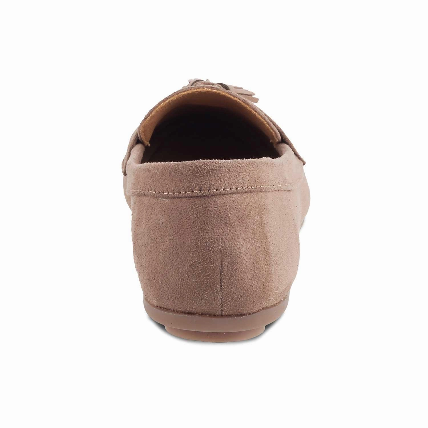 Suede Dress Loafers Tresmode Jonum Beige Women's Dress Tassel Loafers
