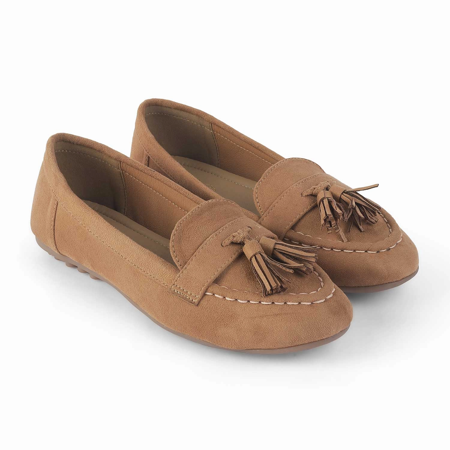 Tresmode Jonum Camel Women's Dress Tassel Loafers Platfrom Loafers