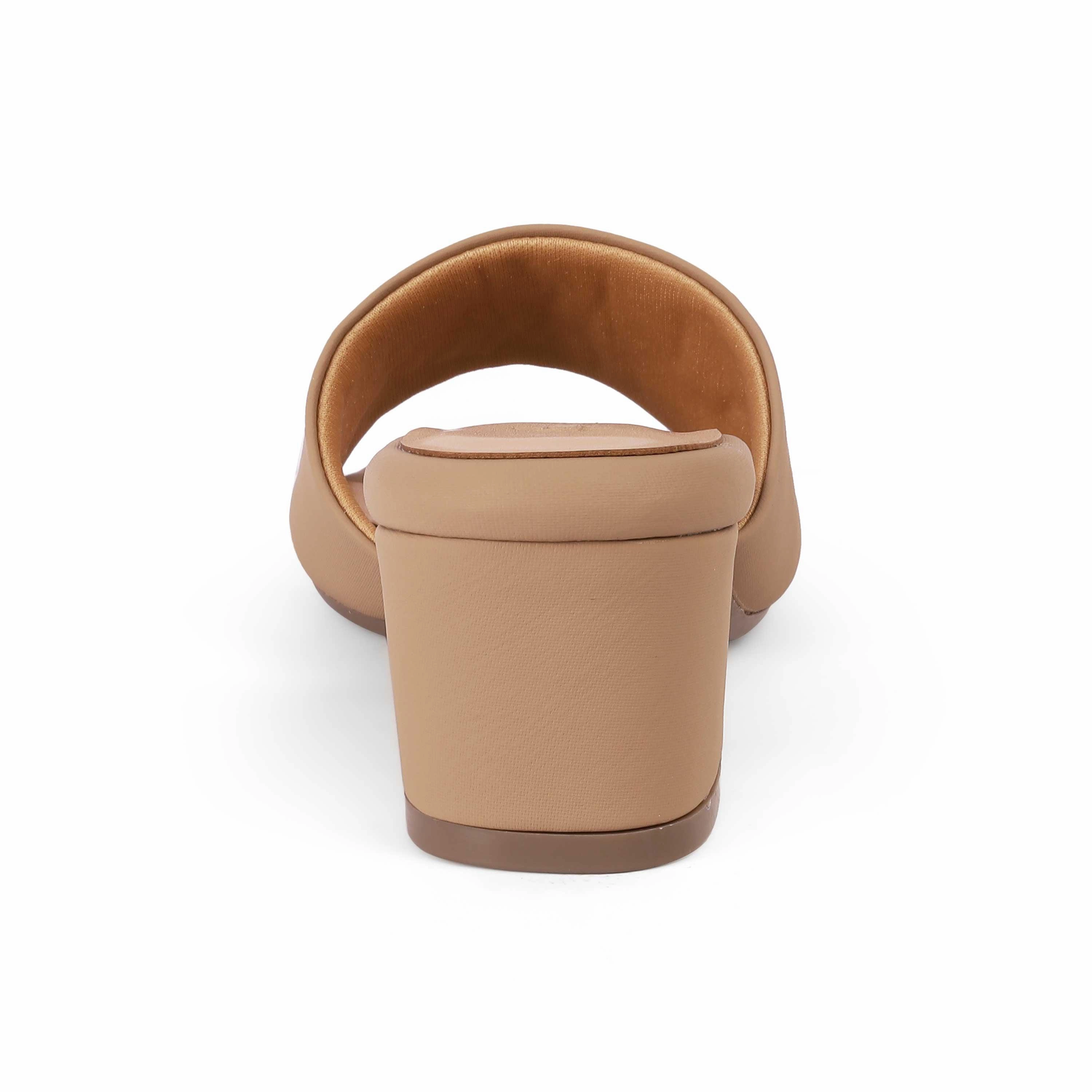 Tresmode Lismule Beige Women's Casual Block Heel Sandals Sandals Black And Gold