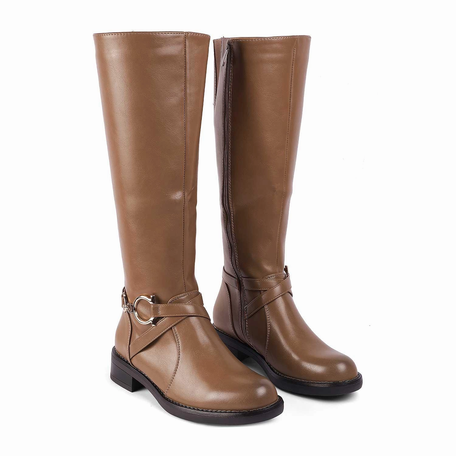 Comfort Craftsman Chelsea Boots Tresmode Luc Khaki Women's Knee-length Boots