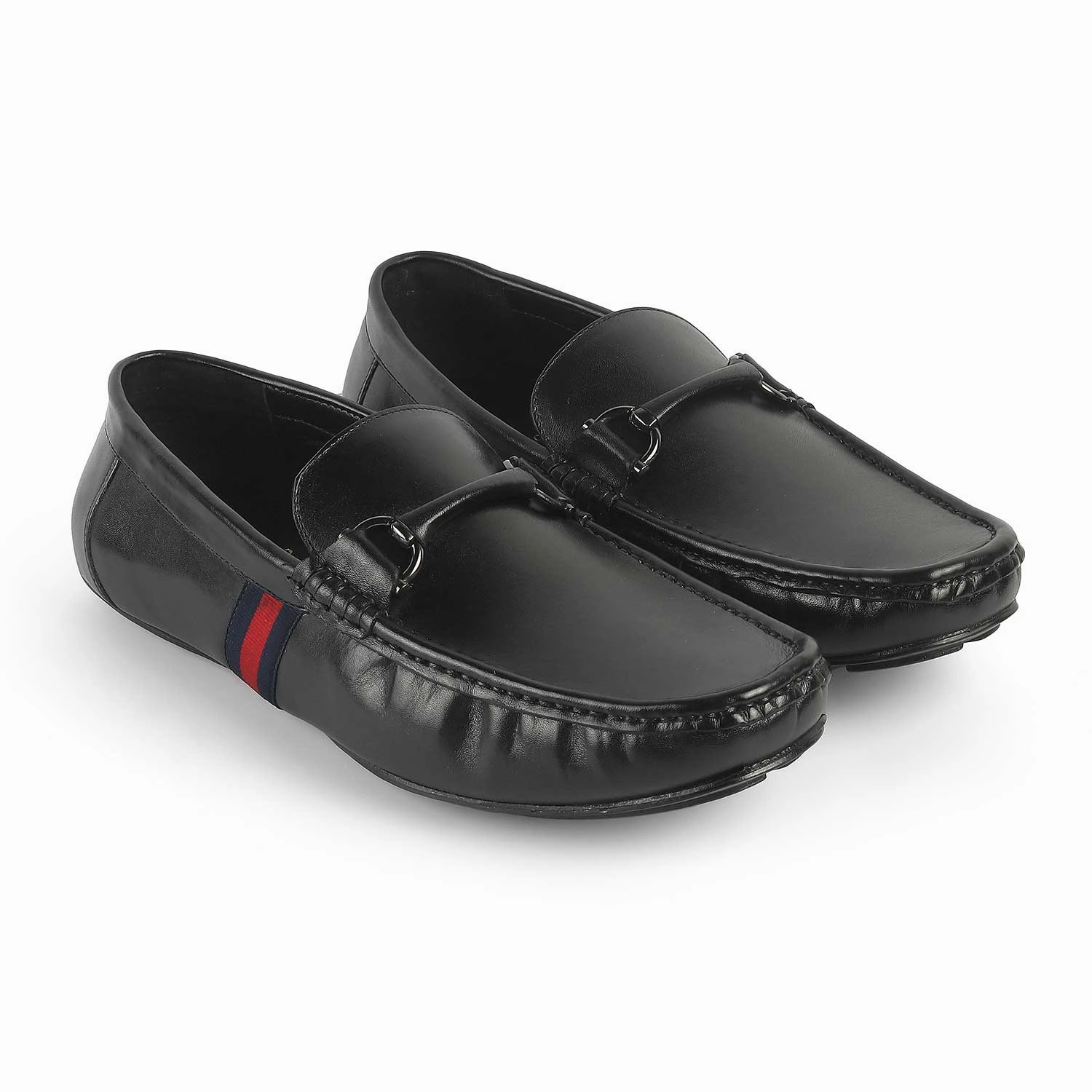Tresmode Monoco Black Men's Leather Driving Loafers Hot Loafers