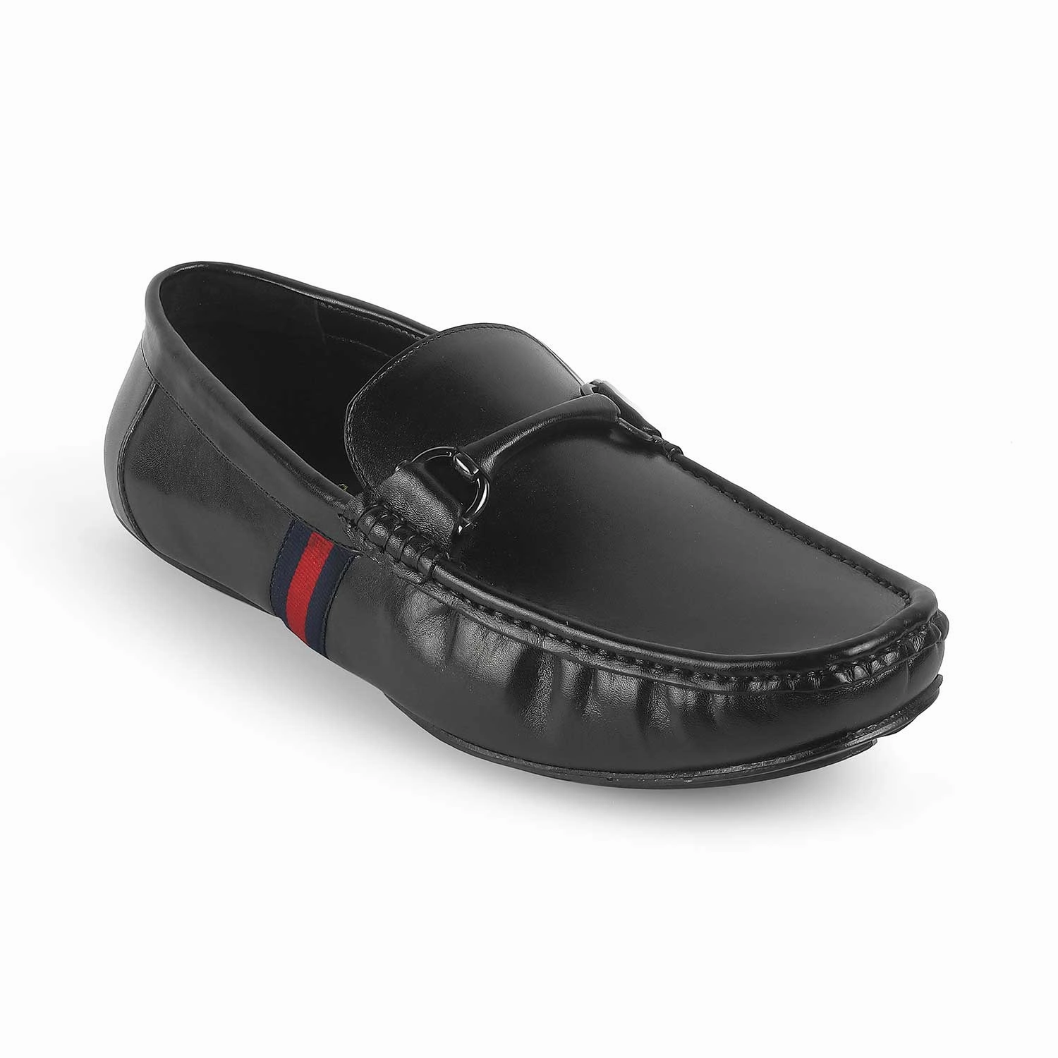 Tresmode Monoco Black Men's Leather Driving Loafers Loafers With Trousers