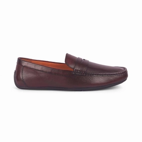 Alexander Wang Loafers Tresmode Monto Wine Men's Leather Penny Driving Loafers